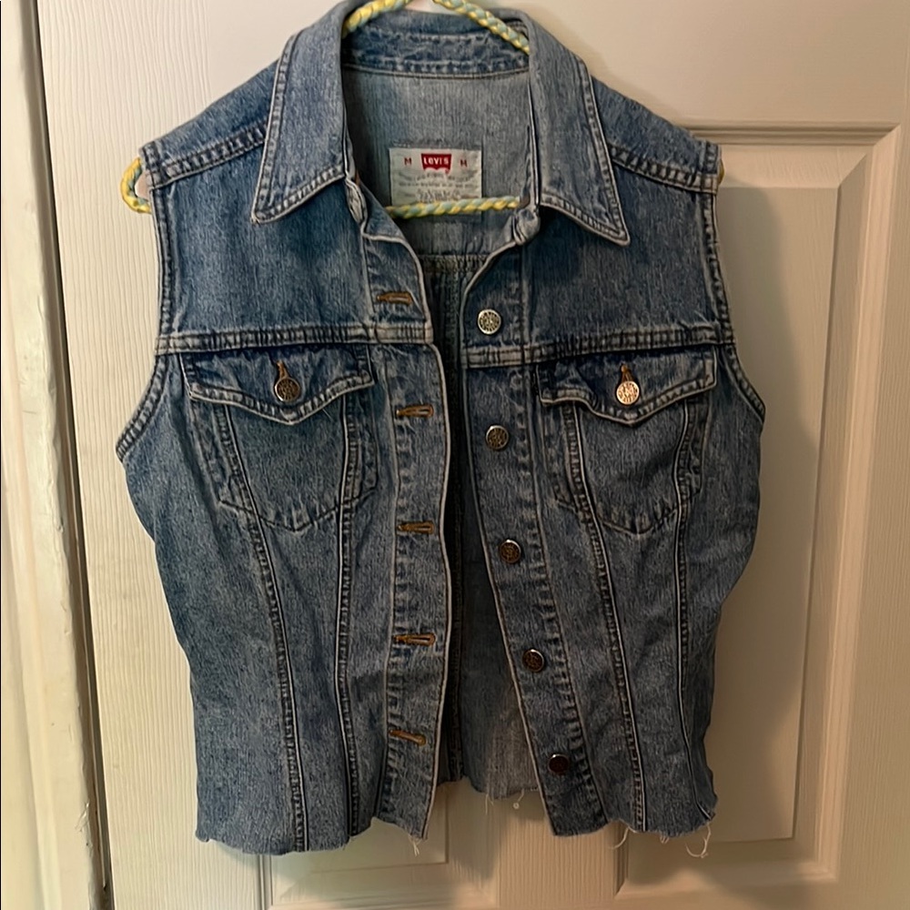 Levi's Classic Blue Denim Vest